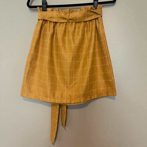 Potter's Pot Mustard, Side Faux Buttons, Skirt, Small, UGC - Picture 3 of 8
